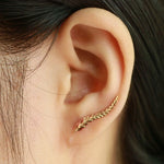 Load image into Gallery viewer, Women Fashion Jewelry Gold Silver Rhinestones Earrings Gift for Party and Best Friend
