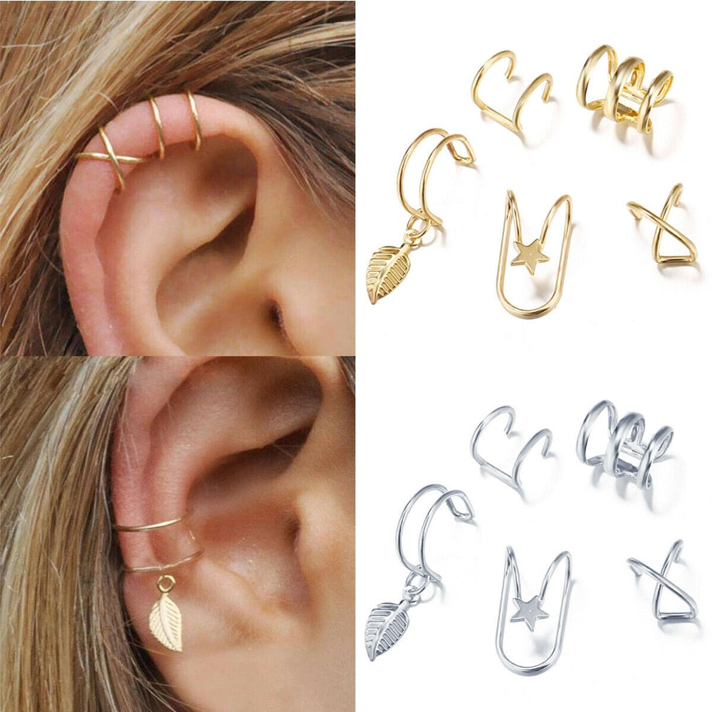 Ear Clips Fake Cartilage Earring Jewelry For Women Men