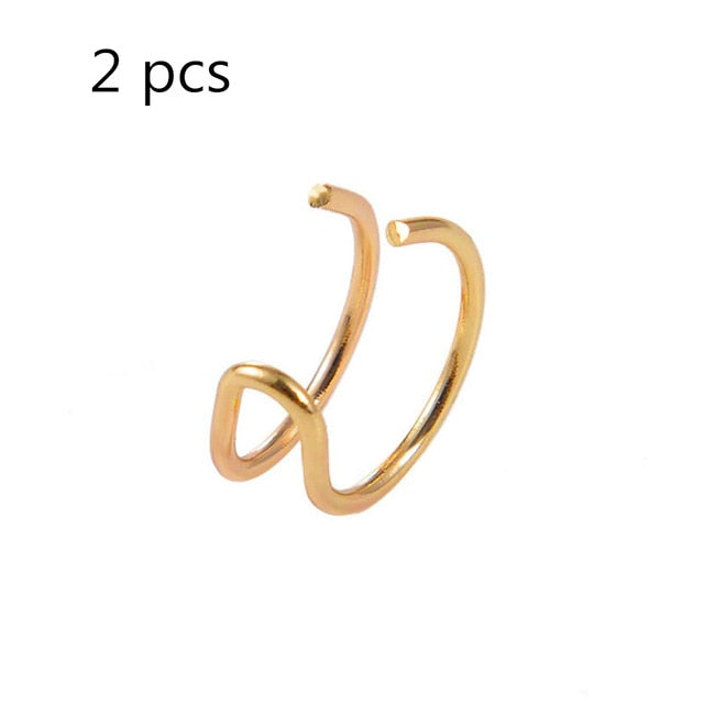 Ear Clips Fake Cartilage Earring Jewelry For Women Men