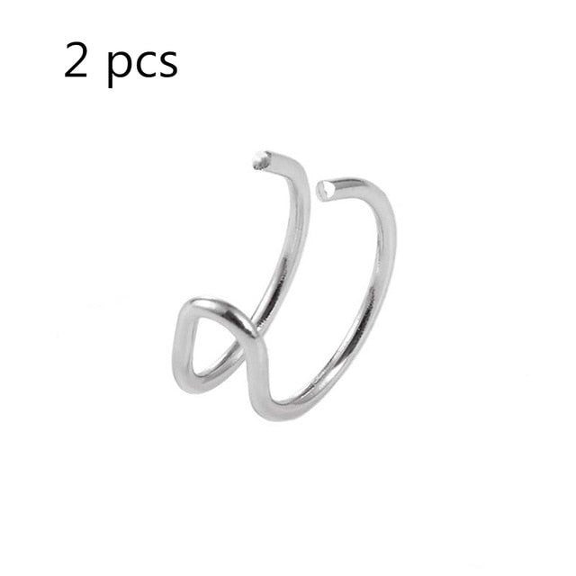 Ear Clips Fake Cartilage Earring Jewelry For Women Men