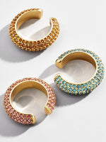 Load image into Gallery viewer, Rhinestone Small Earcuffs Clip Earrings for Women Wedding Jewelry
