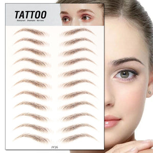 6D Waterproof Embroidery Eyebrow Tattoo Sticker Makeup Supplies